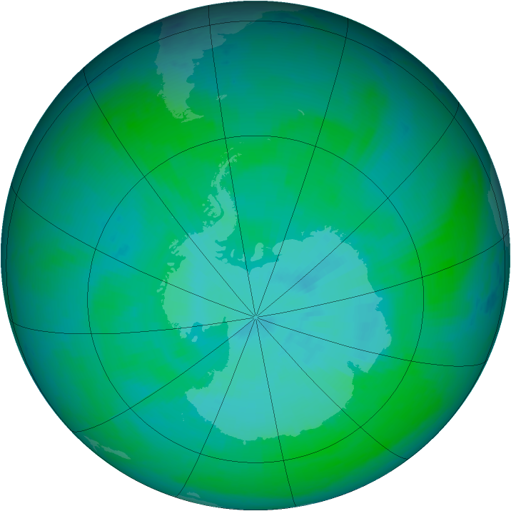 Ozone Map 2003-12-25